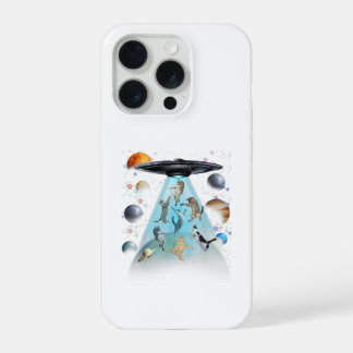 Coque iPhone 15 Pro T-Shirt Galaxie Chat Nageant | Chats Astronautes M