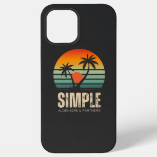 Coque iPhone 12 Pro Max T-shirt Simple Coucher de soleil - Conception de v