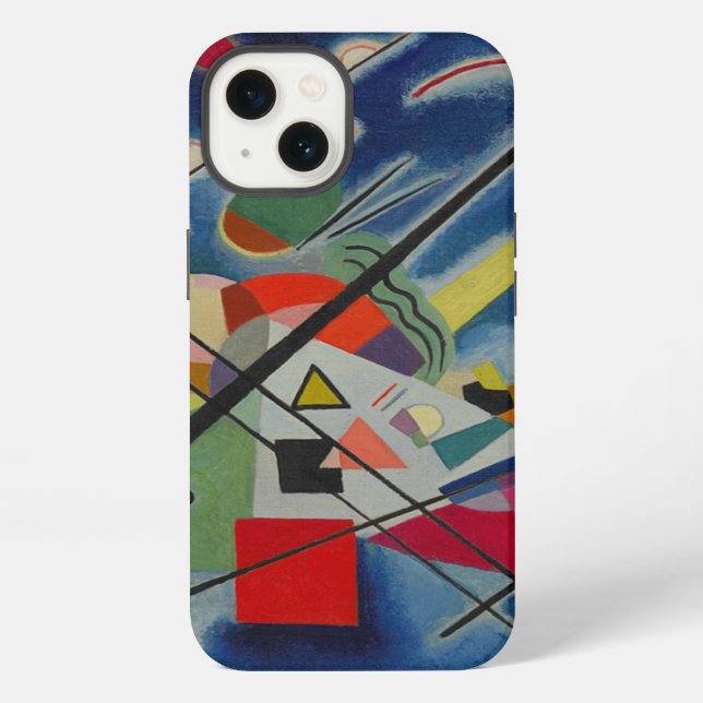 Coque iPhone Tableau bleu de Kandinsky (Verso)