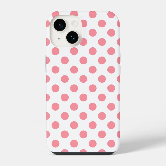 Coque iPhone Taches de corail et blanches (Verso)