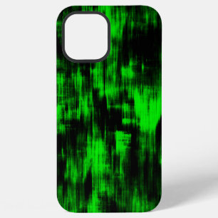 Coque iPhone 12 Pro Max Taches écailleuses en vert clignotant et foncé