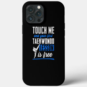 Etui iPhone 13 Pro Max Taekwondo pour enfants hommes femmes garçons fille