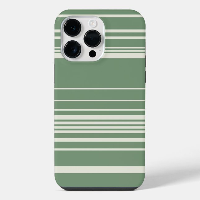 Coque iPhone Tailles complexes en vert (Verso)