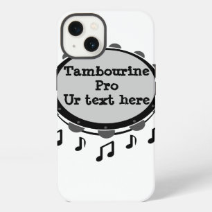 Etui iPhone 13 Tambourin noir et blanc