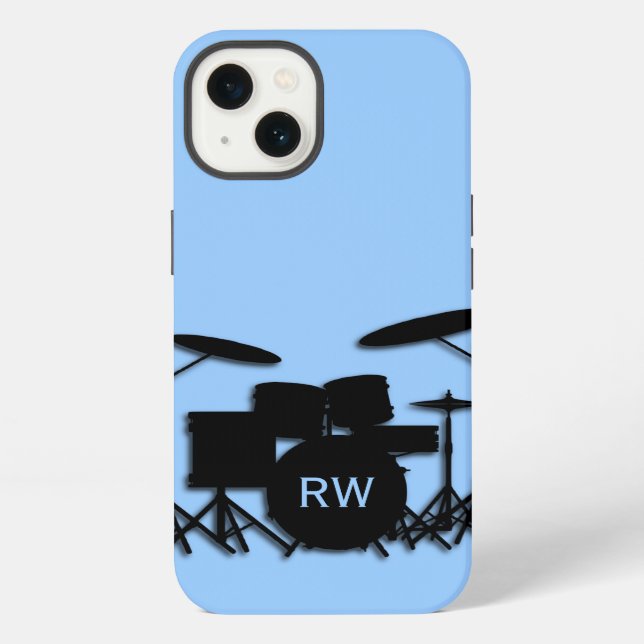 Coque iPhone Tambours monogrammes (Verso)