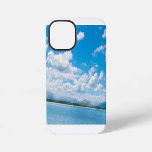 Coque iPhone 12 Mini Tapis de souris Ibbankatuwa Wewa Lac Bleu Serein M