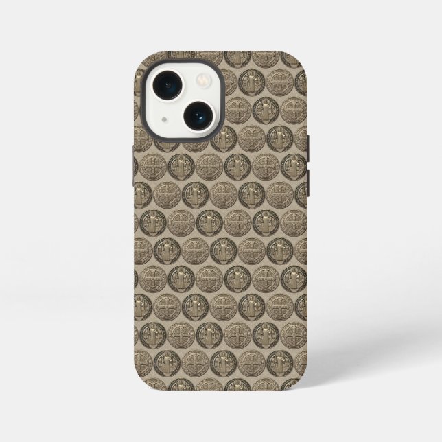 Coque iPhone Tapis de souris Médaille de Saint Benoît (Verso)