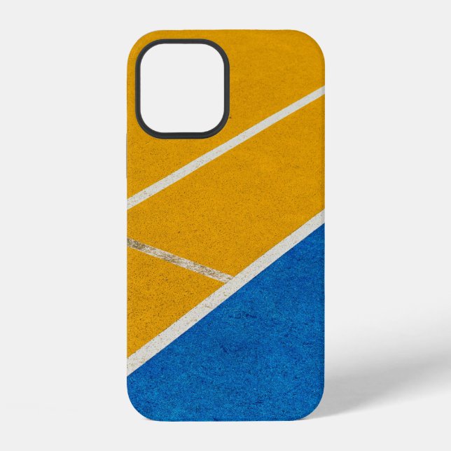 Coque iPhone Tapis jaune de zone (Verso)