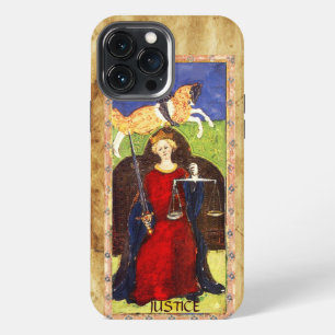 ETUI iPhone 13 PRO MAX TAROTS RENAISSANCE ANTIQUES 8 / JUSTICE
