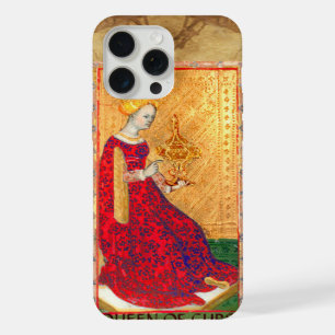 COQUE iPhone 15 PRO MAX TAROTS RENAISSANCE ANTIQUES / REINE DE COUPES