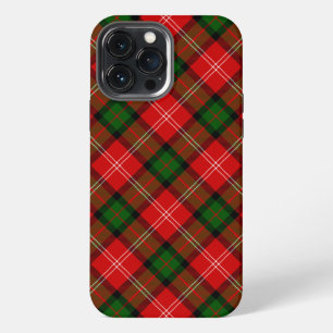 Etui iPhone 13 Pro Max tartan MacKintosh rouge vert carreaux