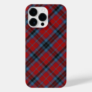 Coque Pour Pour iPhone 14 Pro Max Tartan MacTavish rouge et bleu plaid