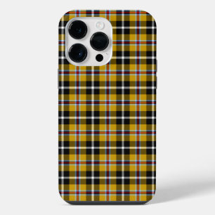 Coque Pour Pour iPhone 14 Pro Max Tartan national cornique jaune et noir à carreaux