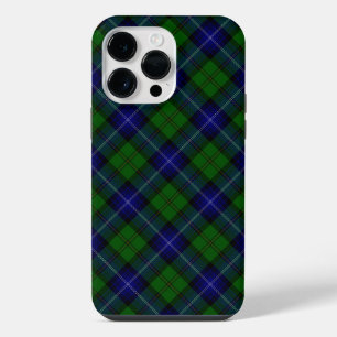 Coque Pour Pour iPhone 14 Pro Max Tartan Urquhart bleu vert plaid