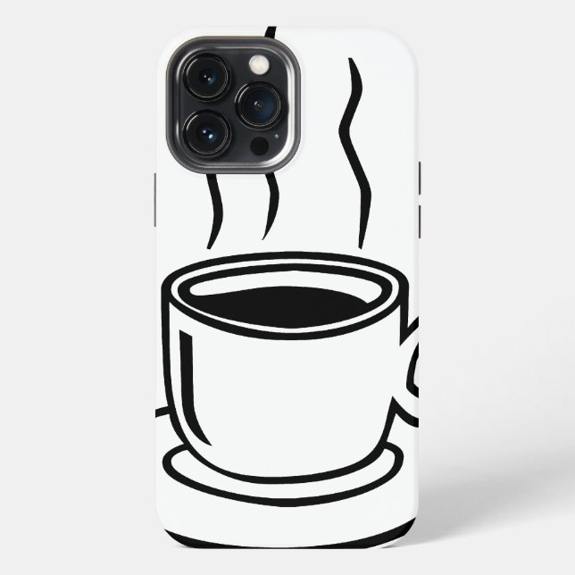 Coque iPhone Tasse à café (Verso)