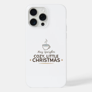 Coque iPhone 15 Pro Max Tasse de café de Noël cosy pour iPhone 15 Pro mini