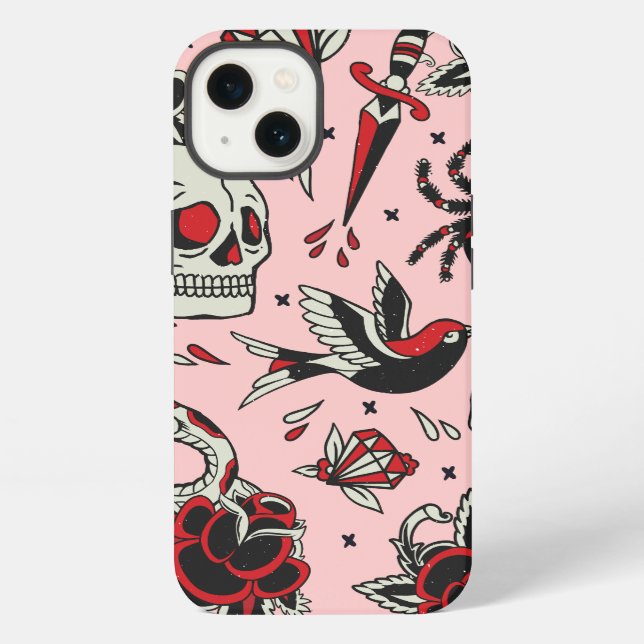 Coque iPhone Tatouage Old School (Verso)