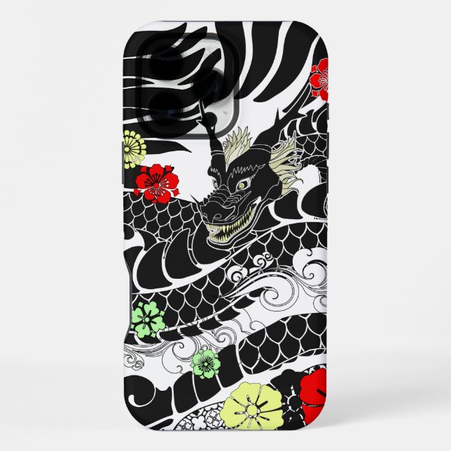 Coque iPhone Tattoo dragon (Verso)