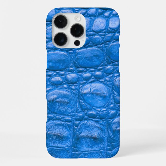 Coque iPhone Taupe moderne Croc Cuir Texture (Verso)