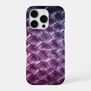 Coque iPhone 16 Pro Taupe moderne Croc Cuir Texture
