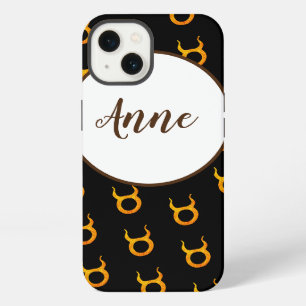 Etui iPhone 13 Taureau doré Signe du zodiaque Astrologie Personna