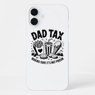 Coque iPhone 16 Plus Taxe Papa Rétro Snack Art en détresse