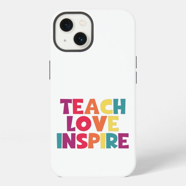 Coque iPhone Teach Love Inspire! (Verso)