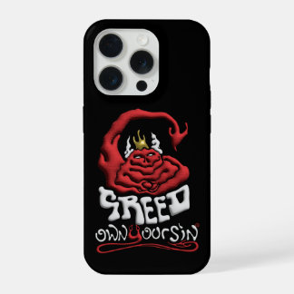 Coque iPhone 15 Pro Tech Ton Péché Cupidité