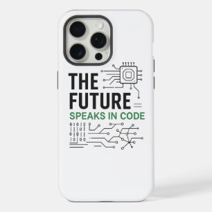 Coque iPhone 15 Pro Max Technologies de l'avenir codées : empreinte algori