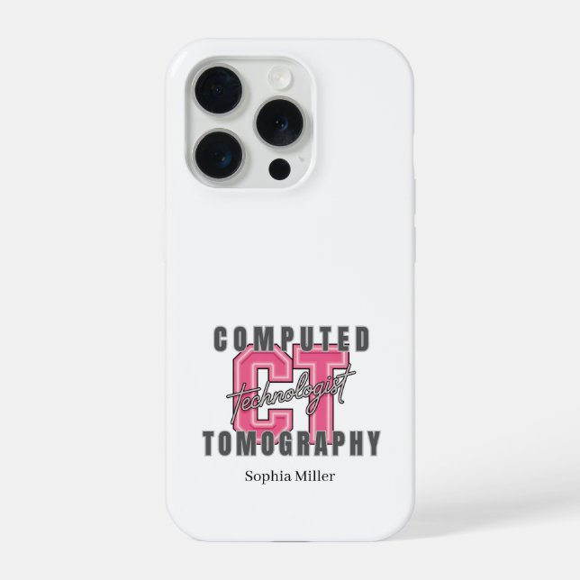 Coque iPhone Technologue en tomodensitométrie personnalisé (Verso)