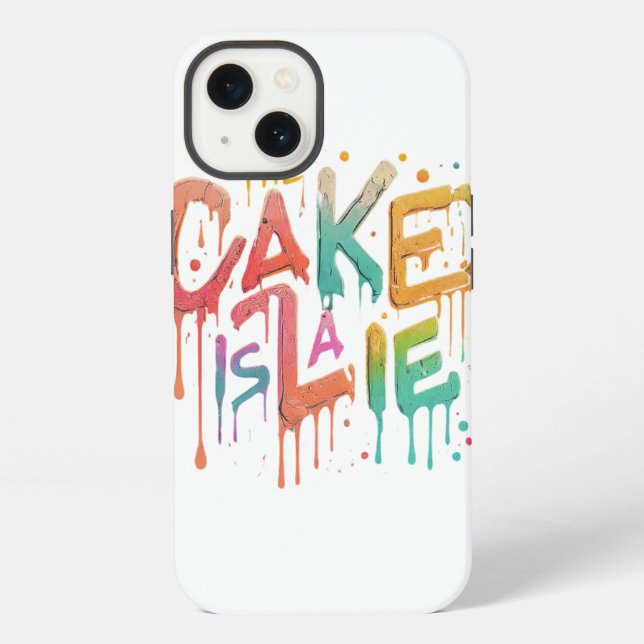Coque iPhone Tee de tromperie de gâteau" (Verso)