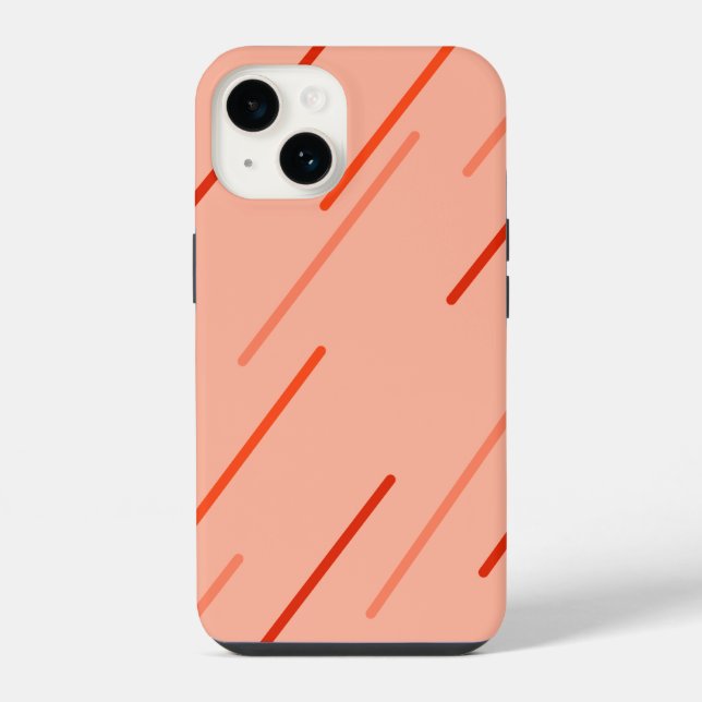 Coque iPhone teintes orange et rouge (Verso)
