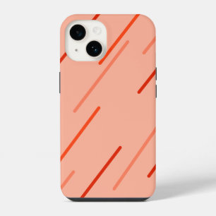 Coque Pour iPhone 14 teintes orange et rouge