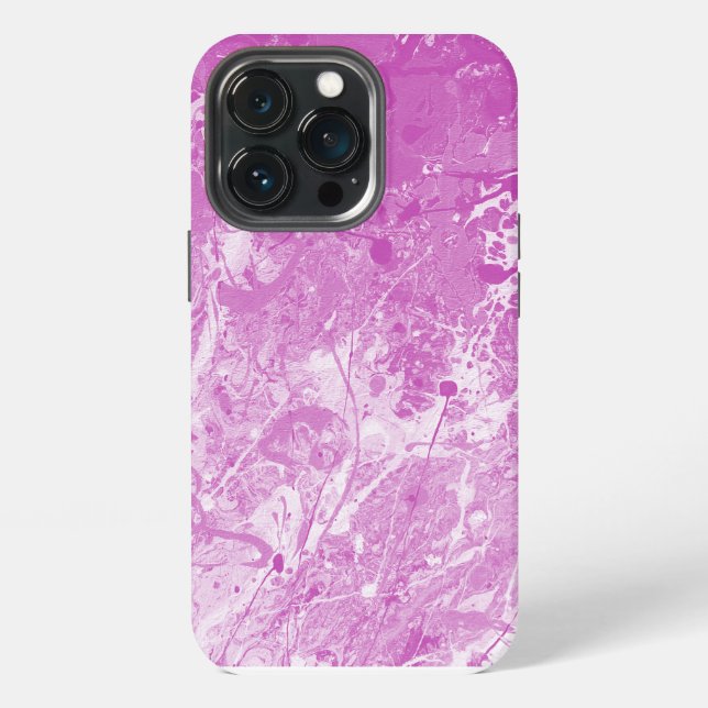 Coque iPhone Teinture abstraite pastel arc-en-ciel  (Dos)