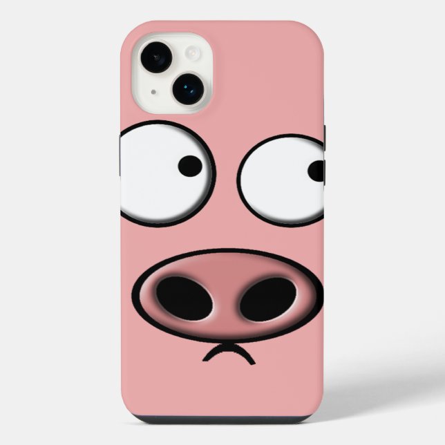 Coque iPhone Téléphone de cochon (Verso)