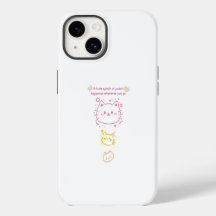 Téléphone esthétique doodle chats mignons bonheur