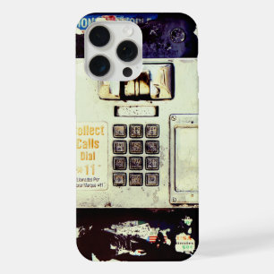 Coque iPhone 15 Pro Max Téléphone public abandonné COOL