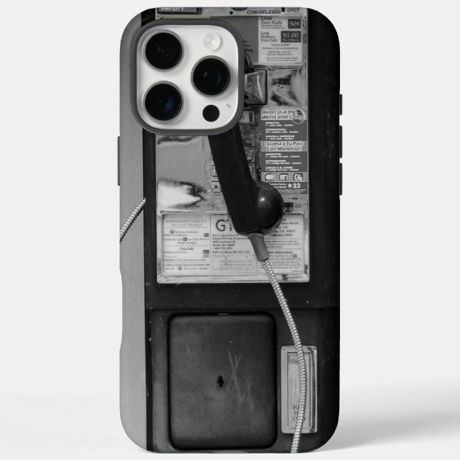 Coque iphone téléphonique payant de l'ancienne éco (Verso)