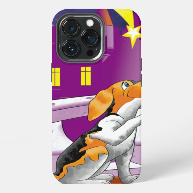 Coque iPhone télescope pour chiens (Dos)