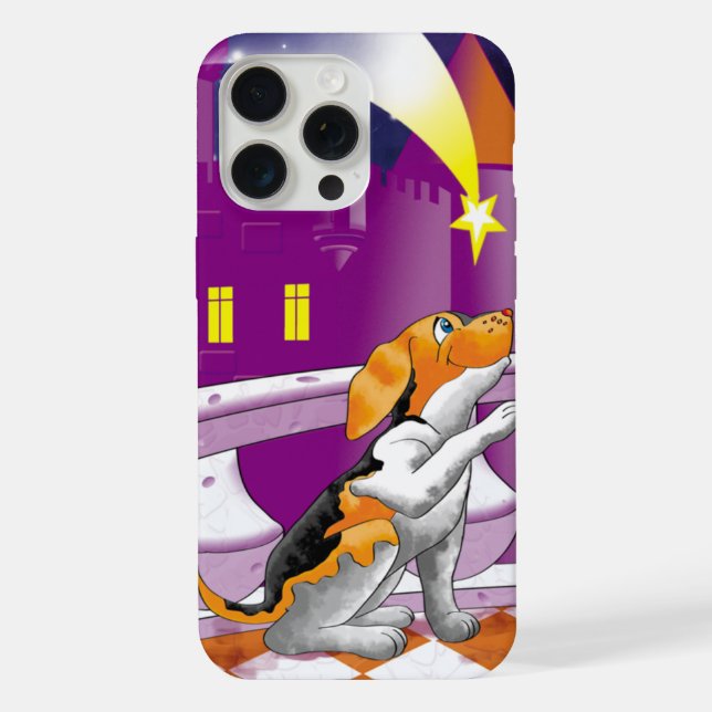 Coque iPhone télescope pour chiens (Verso)