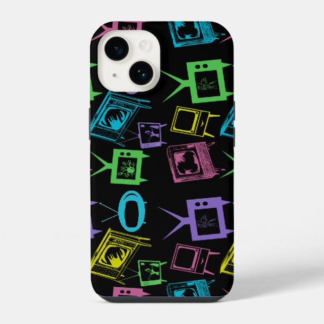Coque iPhone Télévisions rétro (Verso)