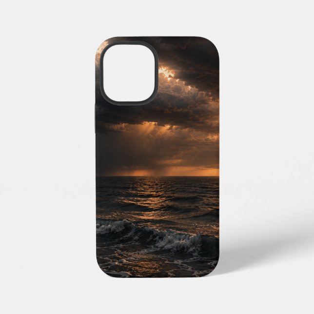 Coque iPhone Tempête - Eaux Profondes (Verso)