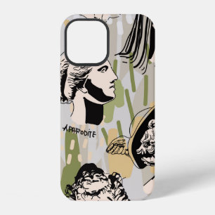 Coque iPhone 12 Tendance des dieux grecs Art Portrait Modèle sans