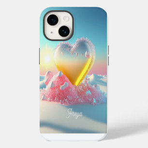 Coque Pour iPhone 14 Tendance Moderne Féminin Amour Coeur Nom Personnal