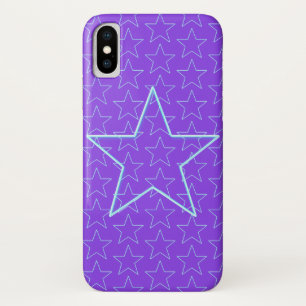 Coque iphone tendance violet étoile modifiable vio