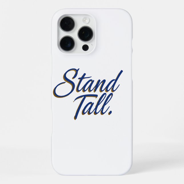 Coque iPhone Tenez-vous droit  (Verso)