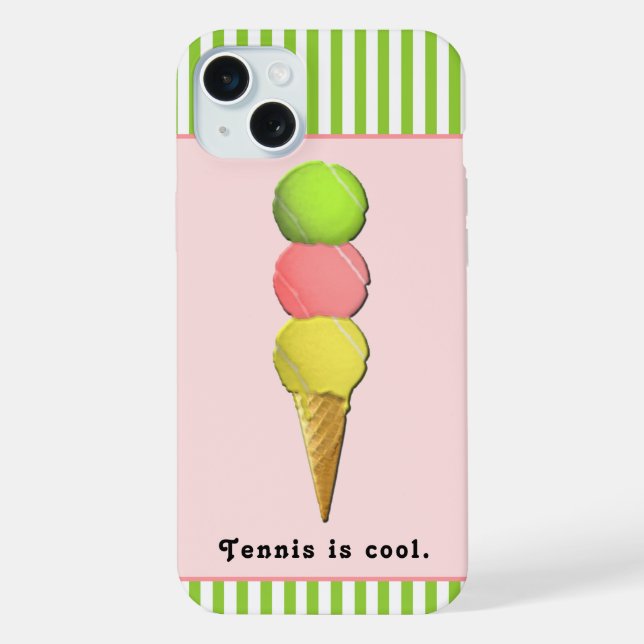 Coque iPhone Tennis Drôle (Verso)