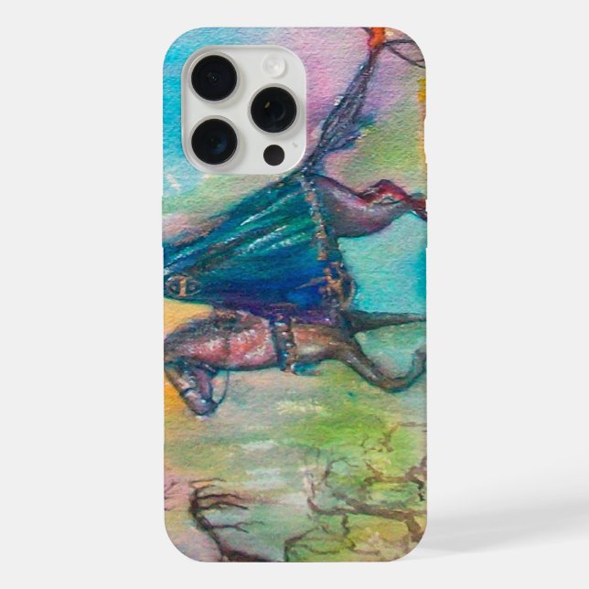Coque iPhone Tentation Chevalier Noir Bleu (Verso)