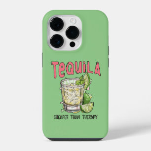 Coque Pour iPhone 14 Plus Tequila moins cher que la thérapie amusante Tequil