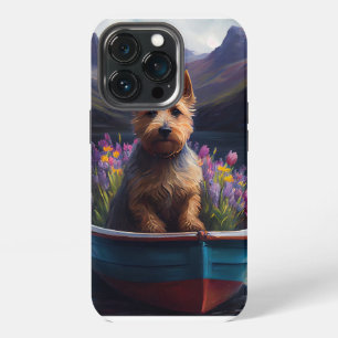 Etui iPhone 13 Pro Terrier Australien sur une pagaie : Une aventure p